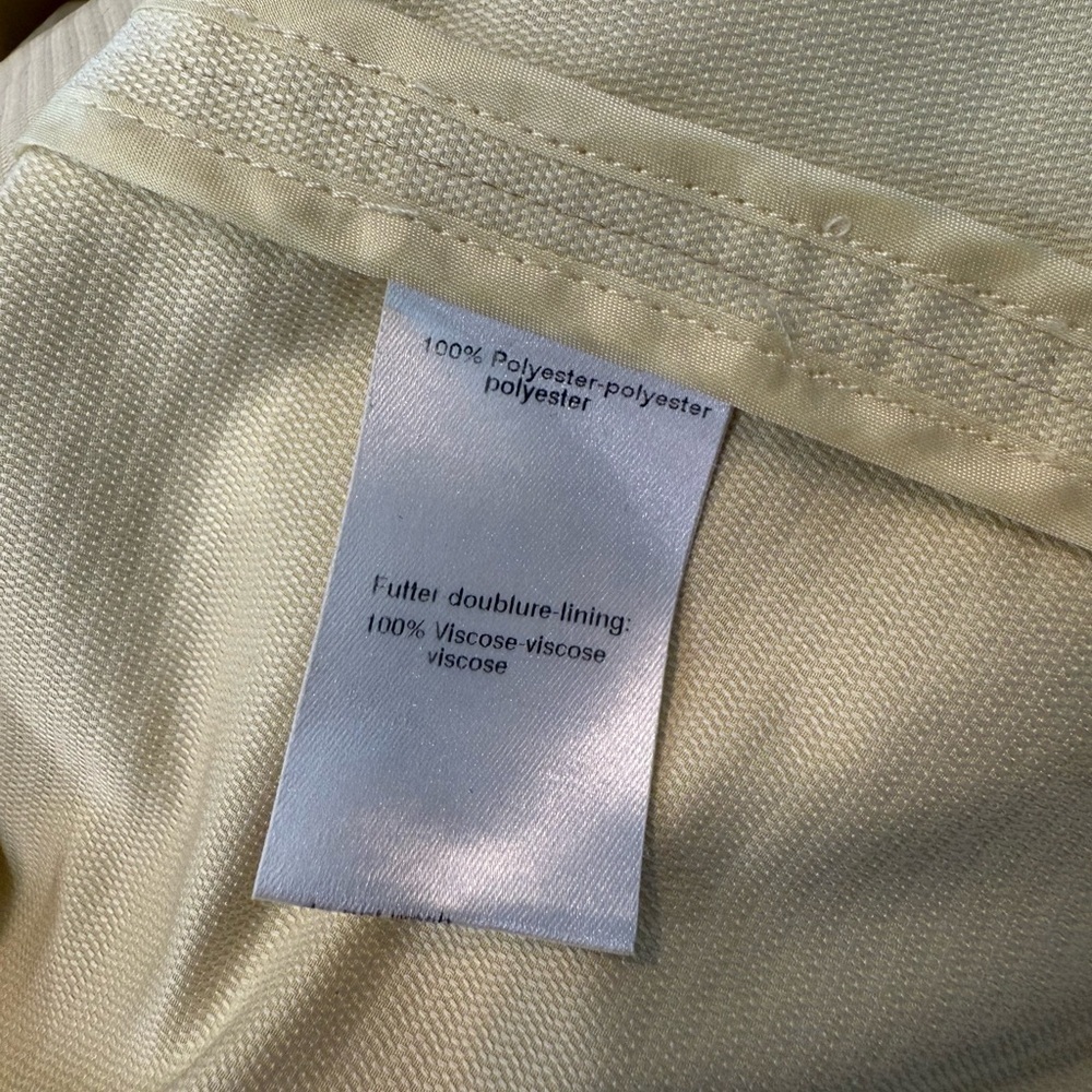 Akris Punto Yellow cropped jacket lightweight size 8 - Picture 10 of 12
